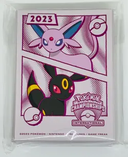 Pokemon International Championships 2023 Card Sleeves Deck Shield Hullen EUIC - Image 1