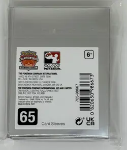 Pokemon International Championships 2023 Card Sleeves Deck Shield Hullen EUIC - Image 2