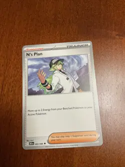 N's Plan 083/086 Black Bolt Regular Pokemon TCG Card - Image 1