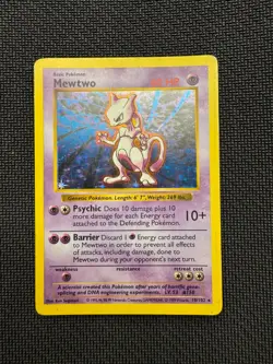 Mewtwo - Shadowless Base Set Holo 10/102 - Vintage WOTC 1999 Pokemon Card - Image 1