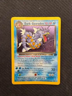 Pokemon TCG Dark Gyarados Holo Card 8/82 Team Rocket WOTC Vintage - Image 1