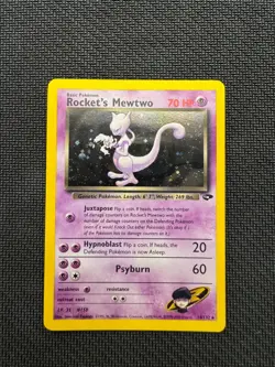 Pokemon TCG Team Rockets Mewtwo Gym Challenge English Holo Card #14 LP - Image 1