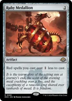 ~ Ruby Medallion ~ NM Foil ~ Modern Horizons 3 ~ MTG ~ - Image 1
