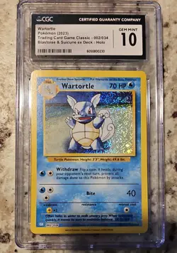 Wartortle 002/034 Trading Card Game Classic Holo - Image 1