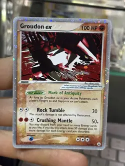 #4 Groudon ex 93/101 EX Hidden Legends 2004 Holo Rare Pokemon Card TCG - Image 3