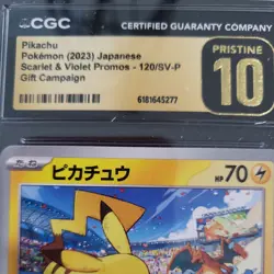 Pikachu - 120/SV-P -P Promotional Cards Regular (Japanese) Pristine 10 CGC - Image 2