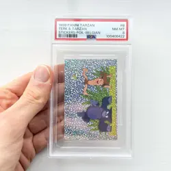 Disney Panini 1999 Tarzan RARE PSA Graded Trading Sticker Card FOIL HOLO Vintage - Image 3
