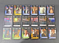 1999 Star Wars: Young Jedi CCG Jedi & Lightsabers - 18 Card Lot- Rares/foils/etc - Image 1