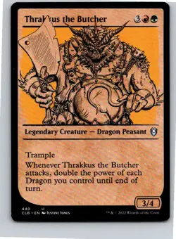 Magic the Gathering Thrakkus the Butcher Showcase Battle for Baldur's Gate MTG - Image 1