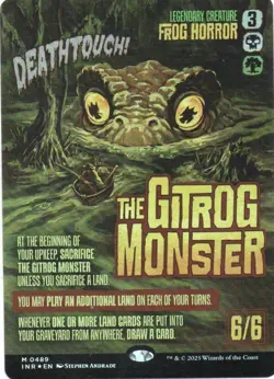 MTG: Innistrad Remastered: Foil Showcase The Gitrog Monster: LP Condition - Image 1