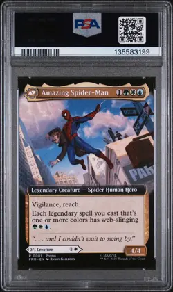 2025 Magic The Gathering Promos Amazing SM Spider-Man Peter Disney PSA 10 #0001 - Image 2