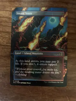 Steam Vents (Borderless) - Lorwyn Eclipsed Foil MTG Plus Bonus Rare!!! - Image 2