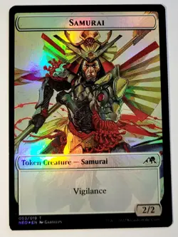 MTG Goblin Shaman Token Foil [Kamigawa: Neon Dynasty Tokens] NM - Image 2