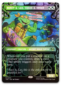 Mikey & Leo, Chaos & Order (Showcase) (Foil) NM Teenage Mutant Ninja Turtles - Image 1