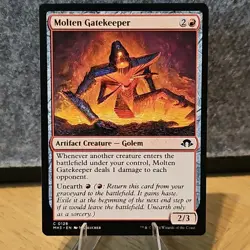 MTG Molten Gatekeeper Modern Horizons 3 Set Common #128 NM Fresh Pull No Play - Image 1