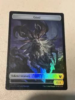 mtg foil token Human Soldier // Goat, 002//001, Theros Beyond Death, unplayed - Image 2