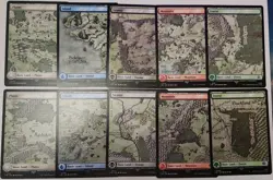 Lord of the Rings LOTR Lands MTG Full Set Plains Island Swamp Mountain Forest - Image 1