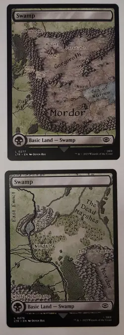 Lord of the Rings LOTR Lands MTG Full Set Plains Island Swamp Mountain Forest - Image 5
