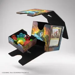 New! Deckbox: MTG Sidekick PRO 100+ XL- Marvel Super Heroes- Doom Reigns Supreme - Image 1