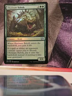 Obstinate Baloth 187 Uncommon The Brothers' War Magic: The Gathering Foil NM - Image 1