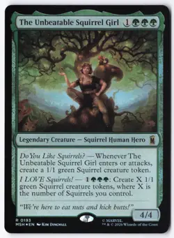 The Unbeatable Squirrel Girl 193 Foil Marvel Super Heroes - Image 1