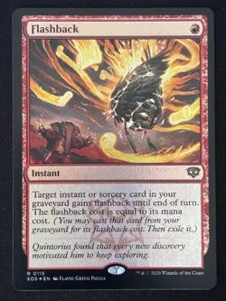 1x MTG Flashback (Foil) - Secrets of Strixhaven (SOS) #115 - Magic the Gathering - Image 1