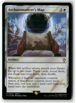 Archaeomancer's Map (Surge Foil) Commander: Final Fantasy Foil MAGIC MTG NM - Image 1