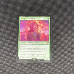 Delighted Halfling #158 Lord of the Rings LTR Magic MTG NM/Mint - Image 1