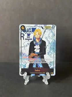 One Piece TCG Carrying on His Will - Sabo OP13-120 SEC Alt Art Parallel ENG - Image 1