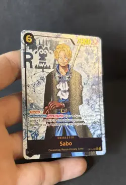 One Piece TCG Carrying on His Will - Sabo OP13-120 SEC Alt Art Parallel ENG - Image 5