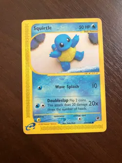 Pokemon TCG Squirtle Non-Holo Card 131/165 Expedition Base Set - Image 1