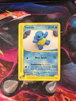 Pokemon Squirtle TCG Expedition Base Set Card 131/165 Regular Common - Image 1