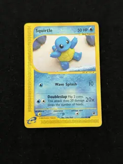 Pokemon TCG Expedition Base Set Squirtle Card 131/165 Non-Holo NM/LP Condition - Image 1