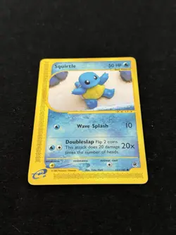 Pokemon TCG Expedition Base Set Squirtle Card 131/165 Non-Holo NM/LP Condition - Image 2