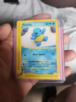 Pokemon TCG Expedition Base Set Squirtle Card 131/165 - Image 1