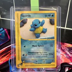 Pokemon TCG Expedition Base Set Squirtle Card 131/165 Non-Holo NM/LP Condition - Image 1