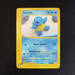 Pokemon TCG Expedition Base Set Squirtle Card 131/165 - Image 1