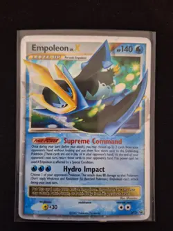 Pokemon TCG Empoleon LV. X DPPR DP11 Diamond & Pearl Black Star Promos GD - Image 1