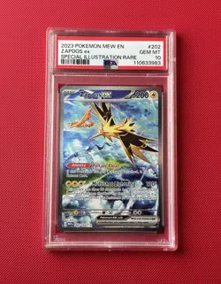 2023 POKEMON MEW EN-151 SPECIAL ILLUSTRATION RARE #202 ZAPDOS EX PSA 10 - Image 1