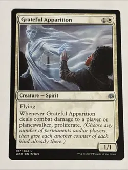 MTG War of the Spark Grateful Apparition 017/264 NM - Image 1