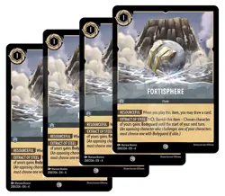 Disney Lorcana - Fortisphere x 4 - NM Ursula's Return - Plus Free Card - Image 1