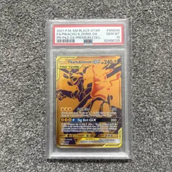 Pokemon Pikachu Zekrom GX SM248 Black Star Promo Card PSA 10 Gem Mint 2021 - Image 1