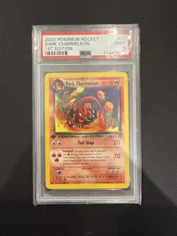 Pokemon TCG Dark Charmeleon 32/82 1st Edition Team Rocket 2000 WOTC PSA 9 MINT - Image 1