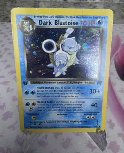 1st Edition Dark Blastoise 3/82 Team Rocket 2000 Holo Rare WOTC Pokemon Card TCG - Image 1
