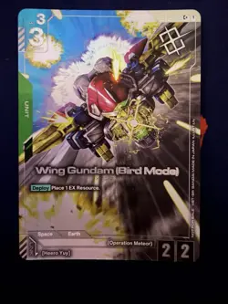 Wing Gundam (Bird Mode) Gundam TCG Winner Promo Foil ST02-002 - Image 1