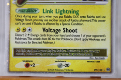 Pokemon Raichu LV.X 99/100 Stormfront Ultra Rare Holo English 2008 Card MP - Image 4