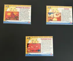 1999 Pokemon Topps Pikachu Vacation Movie Animation 3 Card Black Logo - Image 2