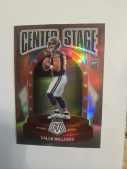 2024 Panini Mosaic Caleb Williams Rc Center Stage Silver Holo Rookie Bears - Image 1