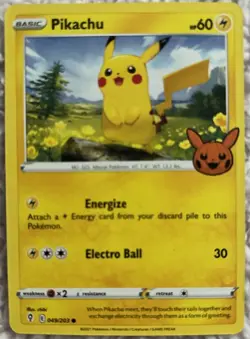 Pikachu Promo Trick or Trade BOOster Bundle 049/203 LP - Image 1