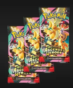 Ascended Heroes Single Booster Pack Pokemon X3 - Image 1
